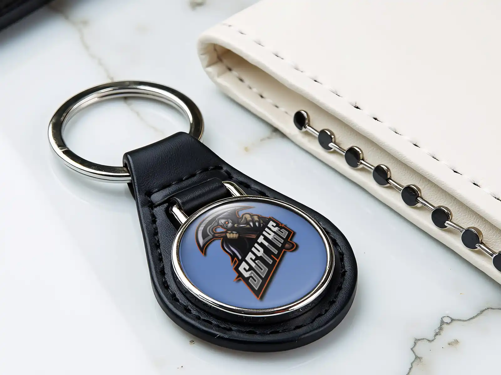 Leather Keychain Durable Leather Drift Style